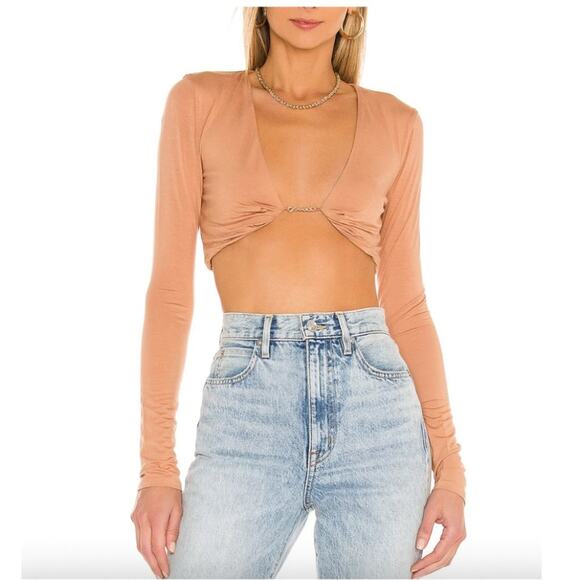 Revolve h:ours Anton Tan Crop Top - Picture 1 of 6